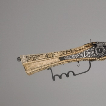 Wheel-lock rifle with ramrod